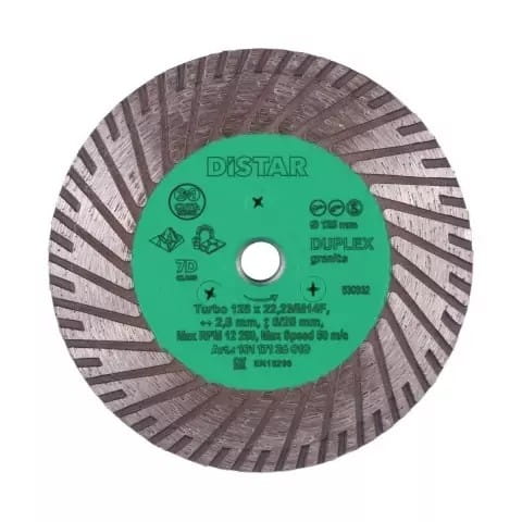 DISTAR TARCZA DIAMENTOWA DUPLEX 125 x 2,8 x  22,23mm  M14F TURBO