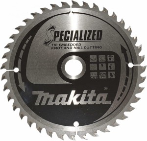 MAKITA PIŁA TARCZOWA  165x20x40z SPECJALIZED DREWNO (Z GWOŹDZIAMI I SĘKAMI)