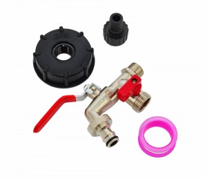 AWTOOLS KRAN OGRODOWY DO ZBIORNIKA CYNK NIK. PODWÓJNY 1/2" GZ 2x3/4" MAUZER