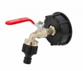 AWTOOLS KRAN OGRODOWY DO ZBIORNIKA CYNK NIKLOWANY 1/2" GWINT ZEWNĘTRZNY 3/4" MAUZER