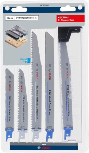 BOSCH BRZESZCZOT DO PIŁY SZABLASTEJ ZESTAW PRO DEMOLITION 12szt.