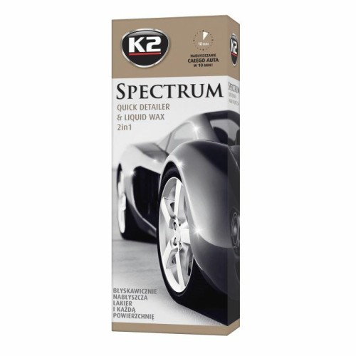K2 WOSK W PŁYNIE SPECTRUM 700ML+MIKROWŁÓKNO DO POLEROWANIA 40x40CM 700ML