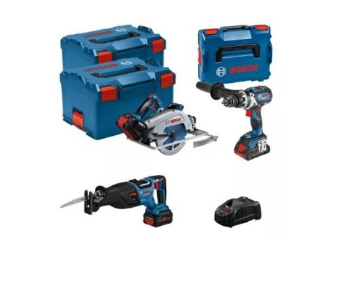 BOSCH ZESTAW COMBO 18V (GSB 18V-110C +GKS 18V-68GC +GSA 18V-28) 1xPC4,0Ah 2xPC5,5Ah