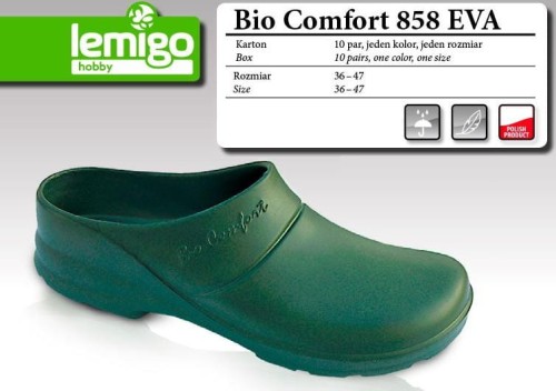 BUTY KLAPEK BIO COMFORT ROZMIAR 47, ZIELONY  858