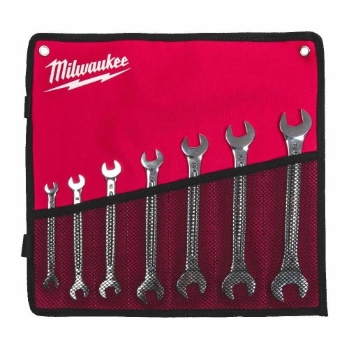 MILWAUKEE KLUCZ DWUSTRONNIE PŁASKI ZESTAW  7szt. %%%