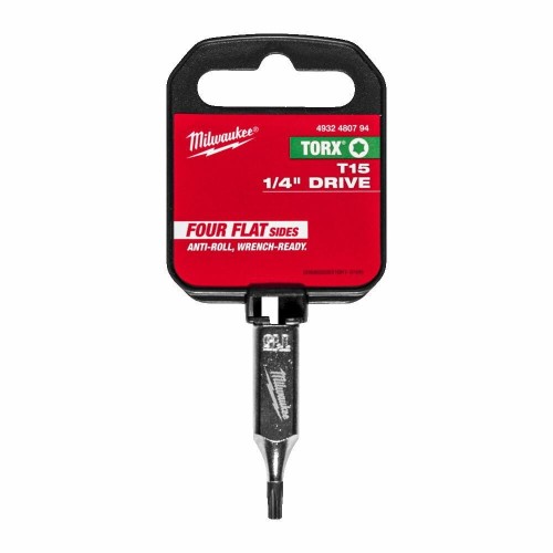 MILWAUKEE NASADKA 1/4 Z KOŃCÓWKĄ TORX T15 %%%