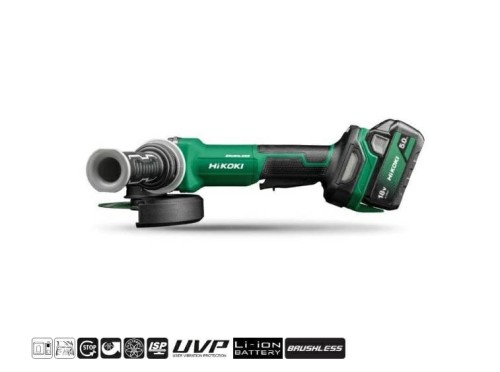 HIKOKI SZLIFIERKA KĄTOWA 18V 125mm G1813DVF WQZ 2x5,0Ah BL WŁ.CZUWAKOWY HSC