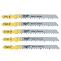 MILWAUKEE BRZESZCZOT DO WYRZYNARKI T101D 75mm KOMPLET - 5szt. DO DREWNA, PŁYTA, PCV, CZYSTE CIĘCIE