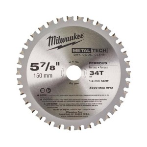 MILWAUKEE PIŁA TARCZOWA METAL 150x20x34z