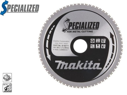 MAKITA PIŁA TARCZOWA  185x30x70z SPECJALIZED METAL