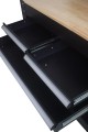 STÓŁ WARSZTATOWY 1145x635x1585mm BLAT SKLEJKA Z POSZYCIEM BLACHY OCYNK 1mm