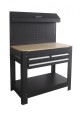 STÓŁ WARSZTATOWY 1145x635x1585mm BLAT SKLEJKA Z POSZYCIEM BLACHY OCYNK 1mm