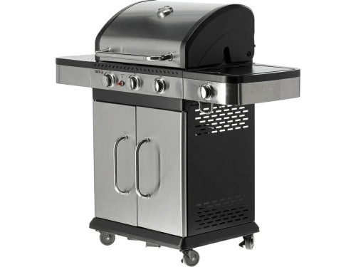 YATO GRILL GAZOWY 3+1, STAL NIERDZEWNA 11,2KW