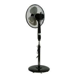 VOLTENO WENTYLATOR PODŁOGOWY CZARNY+ PILOT 40cm PODSTAWA KOŁO