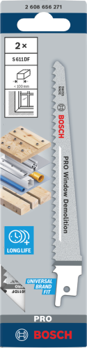 BOSCH BRZESZCZOT DO PIŁY SZABLASTEJ S611DF /2szt. 150mm