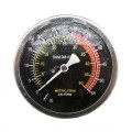 AWTOOLS PRASA HYDRAULICZNO-PNEUMATYCZNA Z MANOMETREM 50T PROFESIONALNA Z OSŁONĄ BLACK LINE