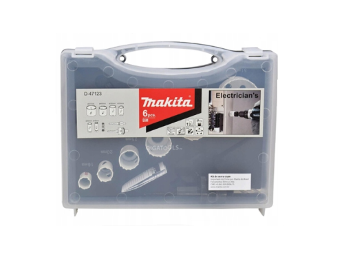 MAKITA ZESTAW OTWORNIC BIM ECONOMY  6szt. (ELEKTRYK) 16,20,25,32,40,51mm+5WIE+2 ADAPTER