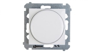 Simon 54 Ściemniacz naciskowo-obrotowy 20-500W biały DS9T.01/11