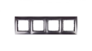 Simon 54 Premium Ramka poczwórna antracyt /do karton-gips/ DRK4/48