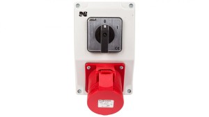 RS-Z Rozdzielnica siłowa z wyłącznikiem 0-1 3P+N+Z 16A szary IP44 6271-00
