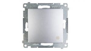 Simon 54 Łącznik krzyżowy srebrny mat DW7A.01/43