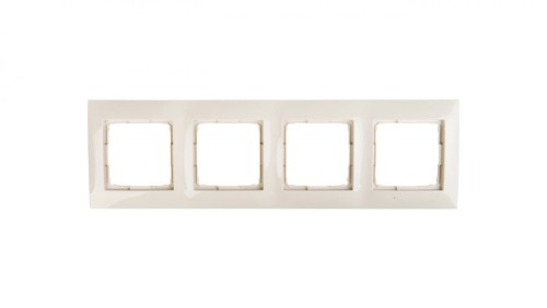 Simon 54 Premium Ramka poczwórna kremowa DR4/41