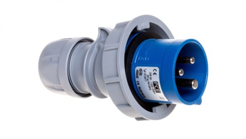 Wtyczka przenośna 16A 3P 230V niebieska IP67 TURBO SHARK 0132-6TTv