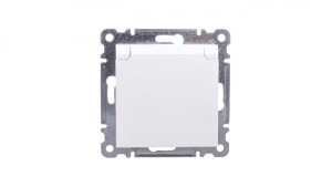 Lumina Gniazdo pojedyncze z/u 16A z klapką IP20 białe WL1120