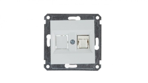 Lumina Gniazdo komputerowe pojedyncze RJ45 Cat.5e UTP białe WL2110