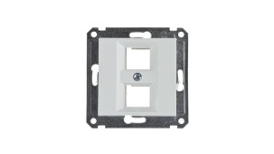 Lumina Płytka podwójna Keystone Jack biała WL2320