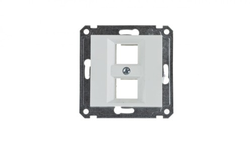 Lumina Płytka podwójna Keystone Jack biała WL2320