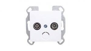 Lumina Gniazdo antenowe RTV standard białe WL3010