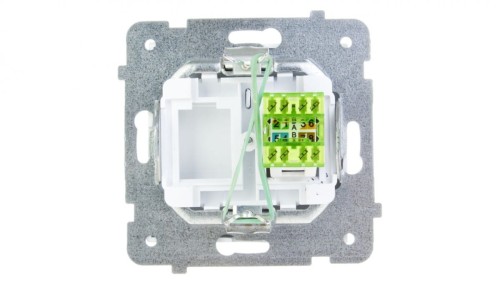 AS Gniazdo komputerowe pojedyncze RJ45 kat.5e MMC białe GPK-1G/K/m/00