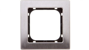 SONATA Ramka pojedyncza stal inox metal R-1RM/37