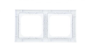 AS Ramka podwójna do łączników IP44 biała RH-2G/00