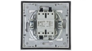 Łącznik Asfora schodowy IP44 biały z ramką EPH0400421
