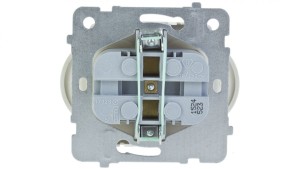 KARO Gniazdo podwójne z/u ecru perłowy GP-2SRZ/m/42