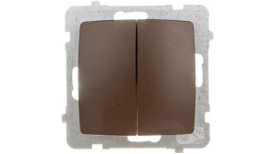 KARO Łącznik świecznikowy czekoladowy metalik ŁP-2S/m/40