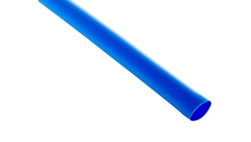 Rura termokurczliwa cienkościenna, odcinki 1m (50 szt.), CR 9,5/4,7 niebieska, 427552