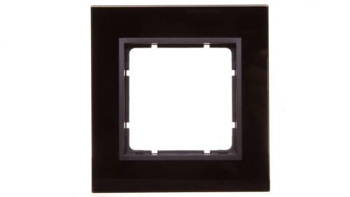 Berker B7 GLAS Ramka pojedyncza pozioma/ pionowa szklana antracytowa 10116616