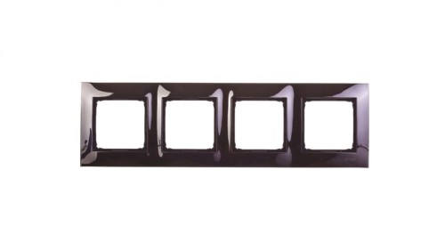 Simon 54 Premium Ramka poczwórna metalowa ciemna stal DR4/67