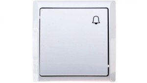 BIS Przycisk natynkowy /dzwonek/ biały ŁN-6B/00