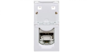 MOSAIC Gniazdo komputerowe pojedyncze RJ45 kat.6a STP 1M białe 076573