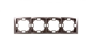 Simon Basic Neos Ramka poczwórna stal inox BMRC4/21