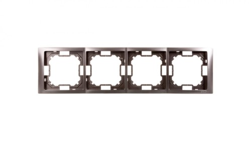 Simon Basic Neos Ramka poczwórna stal inox BMRC4/21
