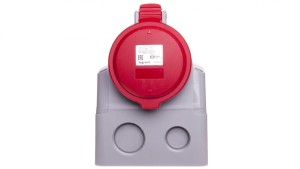 Gniazdo stałe 5P 32A 400V czerwone IP44 P17 TEMPRA PRO 555259