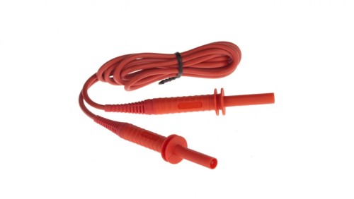 Przewód pomiarowy 1,8m czerwony 5kV /wtyki bananowe/ WAPRZ1X8REBB