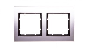Berker B.3 Ramka aluminium/antracyt podwójna 10123004