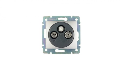 VALENA Gniazdo antenowe RTV/SAT końcowe aluminium 770136