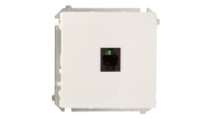 Simon Basic Gniazdo telefoniczne pojedyncze RJ11 białe BMTU.01/11